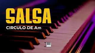 Salsa en Piano  Circulo de Am  Tutorial [upl. by Bilbe]