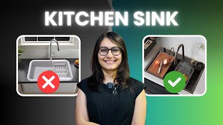 Kitchen Sink  SS vs Quartz  Types and Brands  Waterfall Sink  Pros amp Cons interiordesign [upl. by Alleb]