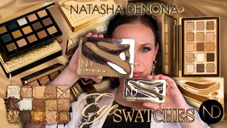 Natasha Denona Golden Collection  Face amp Eye Swatches [upl. by Winifred753]