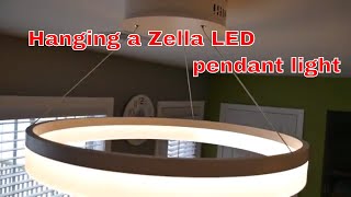 How to hang an LED ceiling light  From start to finish [upl. by Aidil387]