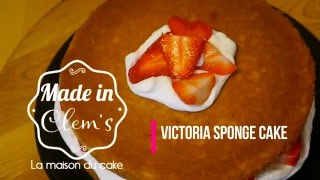 Recette Victoria sponge cakeRecipe [upl. by Nosreg]