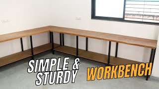 Workshop Build  DIY Simple amp Strong Workbench [upl. by Randie]