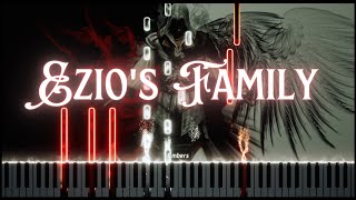 Assassins Creed 2  Ezios Family Intermediate Piano Tutorial [upl. by Minsat]