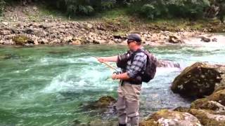 Gudvangen Camping Salmon fishing [upl. by Geordie]