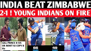 21 💥 INDIA BEAT ZIMBABWE  SHUBMAN GILL 66  GAIKWAD 49  IND VS ZIM  PAKISTANI REACTION [upl. by Orling]