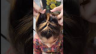 BEAUTIFUL RUBBER FRENCH HAIRSTYLE TUTORIAL hairstyle lashesbeautyparlour shortvideo [upl. by Nedrob]