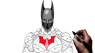 How to Draw BATMAN The Dark Knight Returns  Narrated Easy StepbyStep Tutorial [upl. by Oconnor667]