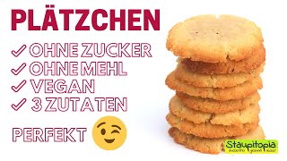 Vegane Plätzchen ohne Zucker und Mehl aus nur 3 Zutaten [upl. by Esilegna778]