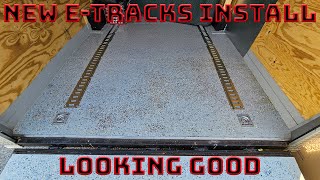 Trekassy ETrack System Install In A Cargo Trailer [upl. by Sherrer782]