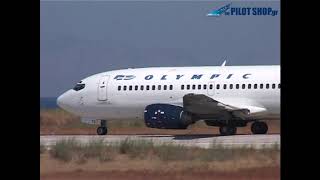 Olympic Airlines Moments 20002006  1st landings at LGAV before openning [upl. by Grier]