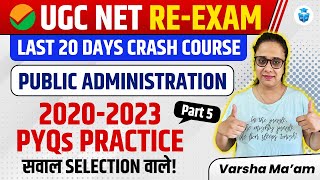 UGC NET Public Administration PYQs 202023  UGC NET 2024 ReExam Preparation  Varsha Mam JRFAdda [upl. by Goodill]