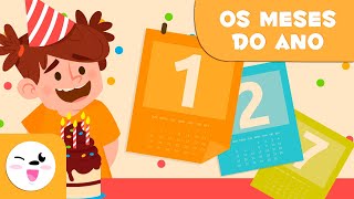 Os meses do ano  Vocabulário para crianças [upl. by Nadirehs]