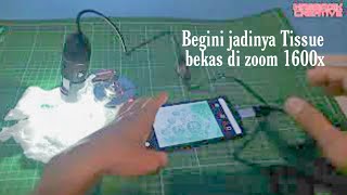 Tutorial Cara Menghubungkan Mikroskop Digital ke Smartphone Android  Digital Microscope 1600x [upl. by Lennaj353]