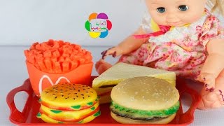 لعبة الساندويتشات الحقيقية العاب الطبخ وادوات المطبخ للبنات والاولاد real sandwiches game toy [upl. by Eseenaj734]