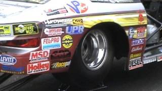 Billy Glidden warming up his small block ford [upl. by Anwahsak]