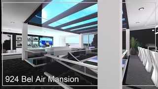 Bloxburg Speedbuilds 924 Bel Air Mansion  part 3 [upl. by Minnaminnie90]