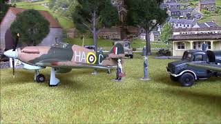 WW2 Airfield on my GWR model railway with sound effect [upl. by Pillyhp]