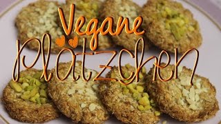 Gesunde Plätzchen backen ohne Ei amp ohne Zucker  vegane Kekse mit Haferflocken [upl. by Leirza]