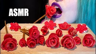 ASMR EDIBLE GOLD ROSES PETALS PEDICELS EDIBLE PAPER  Sugar Roses 🌹  Relaxing No TalkingV😻 [upl. by Rhona830]