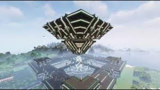 Minecraft Mega Base Build Timelapse Upsidedown Pyramid Base [upl. by Nallij]