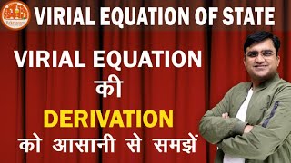 VIRIAL EQUATION OF STATES DERIVATION very easy method [upl. by Sair]