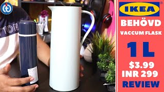 IKEA BEHÖVD 1L Vaccum Flask Review [upl. by Slavin]