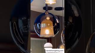 Creative Glass Pendant Lamp Orb Ceiling Chandelier Loft Staircaselight chandelierdesign shorts [upl. by Eihcra]