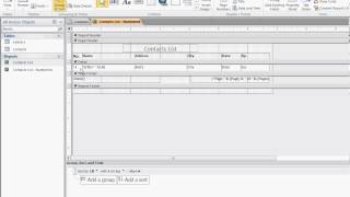 Create a numbered list on an Access Report [upl. by Winchell]