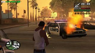 quot4 Star Wanted Level in GTA San Andreas  Tagging Up Turf Sweet Mission 1quot [upl. by Siwel369]