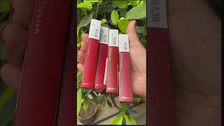 Lipsticks for WheatishDusky skin tone ft MAYBELLINE Ink Matte💄 maybelline lipstick [upl. by Vahe]