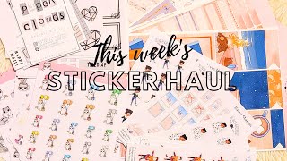 Birch and Birdee Ittybitty Stickers and High Paper Clouds  Sticker Haul [upl. by Tristas965]