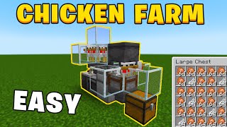 EASY Automatic Chicken Farm in Minecraft 121 Tutorial [upl. by Nho]