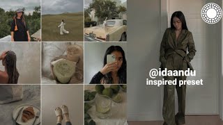 idaandu inspired preset  Instagram feed  vsco tutorial [upl. by Barthold]