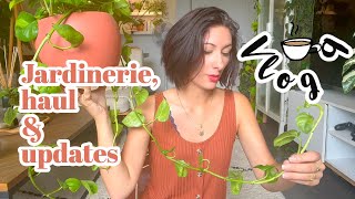 Vlog • jardinerie haul plantes et updates [upl. by Aneeras]