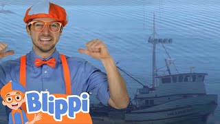 Boat Song  Blippi  Mysteries for Kids  Childerns Show  Fun with Friends [upl. by Aznofla]