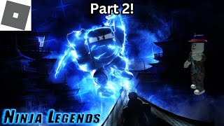 Playing roblox ninja Legends part2 [upl. by Relyt135]