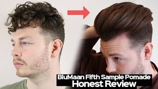 BluMaan Fifth Sample Styling Mask Pomade HONEST Review  Mens Slick Back Tutorial 2023 [upl. by Perlie]