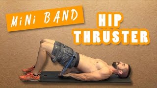 Mini Band Hip Thruster Exercise  Increase Your Hip Thrust [upl. by Shirah]