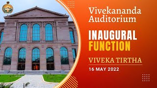 Inauguration of Vivekananda Auditorium at Viveka Tirtha 2022 [upl. by Metts]