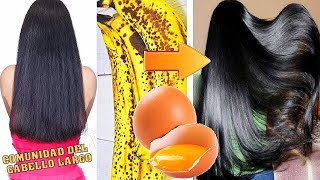 🍌🥚😍TU CABELLO CRECERÁ COMO LOCO DE LARGO E HIDRATADO CON ESTA KERATINA DE BANANA HUEVOACEITE BOMBA [upl. by Aitnwahs775]