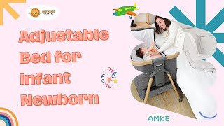 AMKE Bedside Sleeper for Baby👶  Adjustable Baby Bed for Infant Newborn [upl. by Ahsap933]