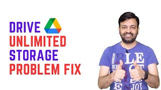 Google Drive Unlimited Storage Problem Fix 2023  technovedant [upl. by Eberle]