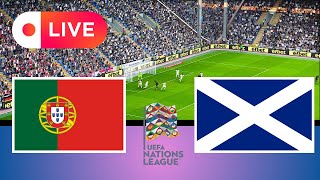 🔴 LIVE PORTUGAL VS SCOTLAND  UEFA Nations League 2024  eFootball PES 21 Simulation [upl. by Sivaj]