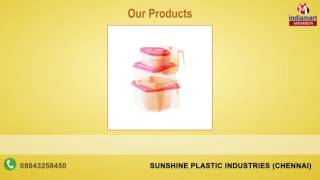 Plastic Homeware Products By Sunshine Plastic Industries Chennai [upl. by Nyl]