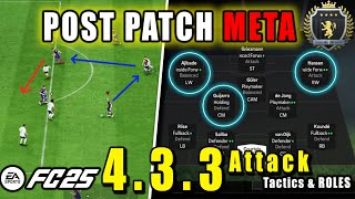 POST PATCH Best 433 4 UNDEFEATED META Custom Tactics 433 Attack  EAFC 25 [upl. by Hiro210]