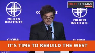 Javier Milei  Its Time to Rebuild the West English Subs [upl. by Amabel]