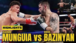 JAIME MUNGUIA VS ERIK BAZINYAN HIGHLIGHTS KNOCKOUT [upl. by Allyce]