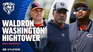 Waldron Washington Hightower talk rookie minicamp  Chicago Bears [upl. by Astrahan525]