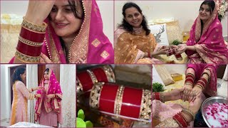 Chooda Change Ceremony😍❤️  Punjabi Rituals  Deepanchal vlogs [upl. by Maude]