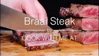 Braai Steak  How to grill the perfect Wagyu Steak  COOK WITH MEAT [upl. by Evania]